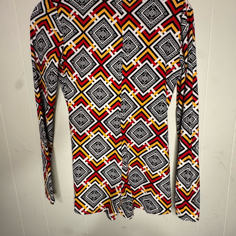 Geometric Patterned Women's romper - Picture 6 of 6